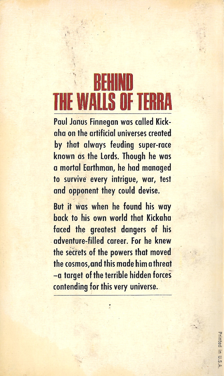 Behind the Walls of Terra by Philip José Farmer